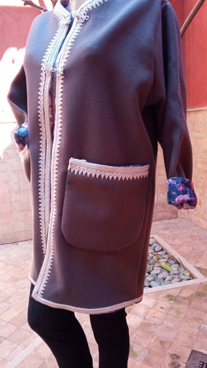 purple Coat women trench Coat Maxi Coat Warm Coat fall Coat winter overcoat Women/'s cashmere Coat Grey lined Coat