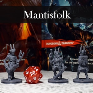 Mantisfolk - 3D Printed Sci-Fi Miniature