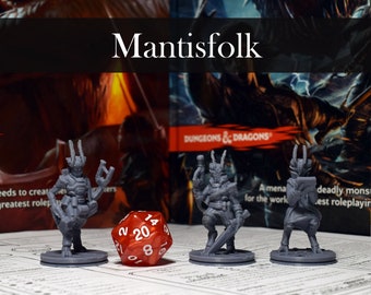Mantisfolk - 3D Printed Sci-Fi Miniature