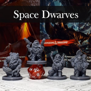 Space Dwarves - 3D Printed Sci-Fi Miniature