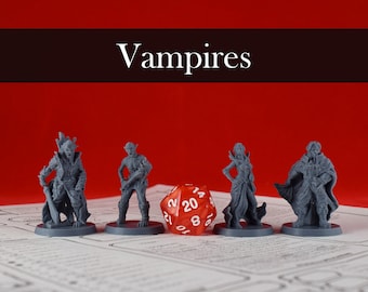 Vampires - Vampire Spawn - 3D Printed Fantasy Miniature
