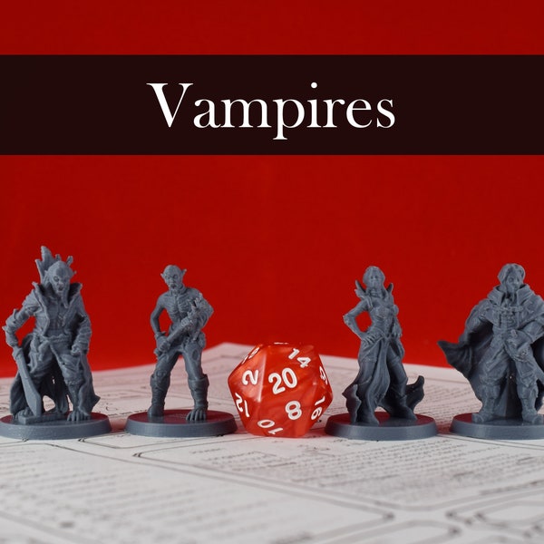 Vampires - Vampire Spawn - 3D Printed Fantasy Miniature