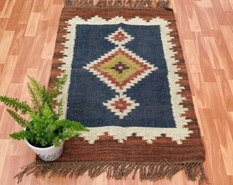 Small kilim rug,2\u201965\u201dx2\u201922\u201dfeet,81x68cm,handmade turkish tablecloth rug,Vintage small turkish kilim rug,small decorative kilim rug