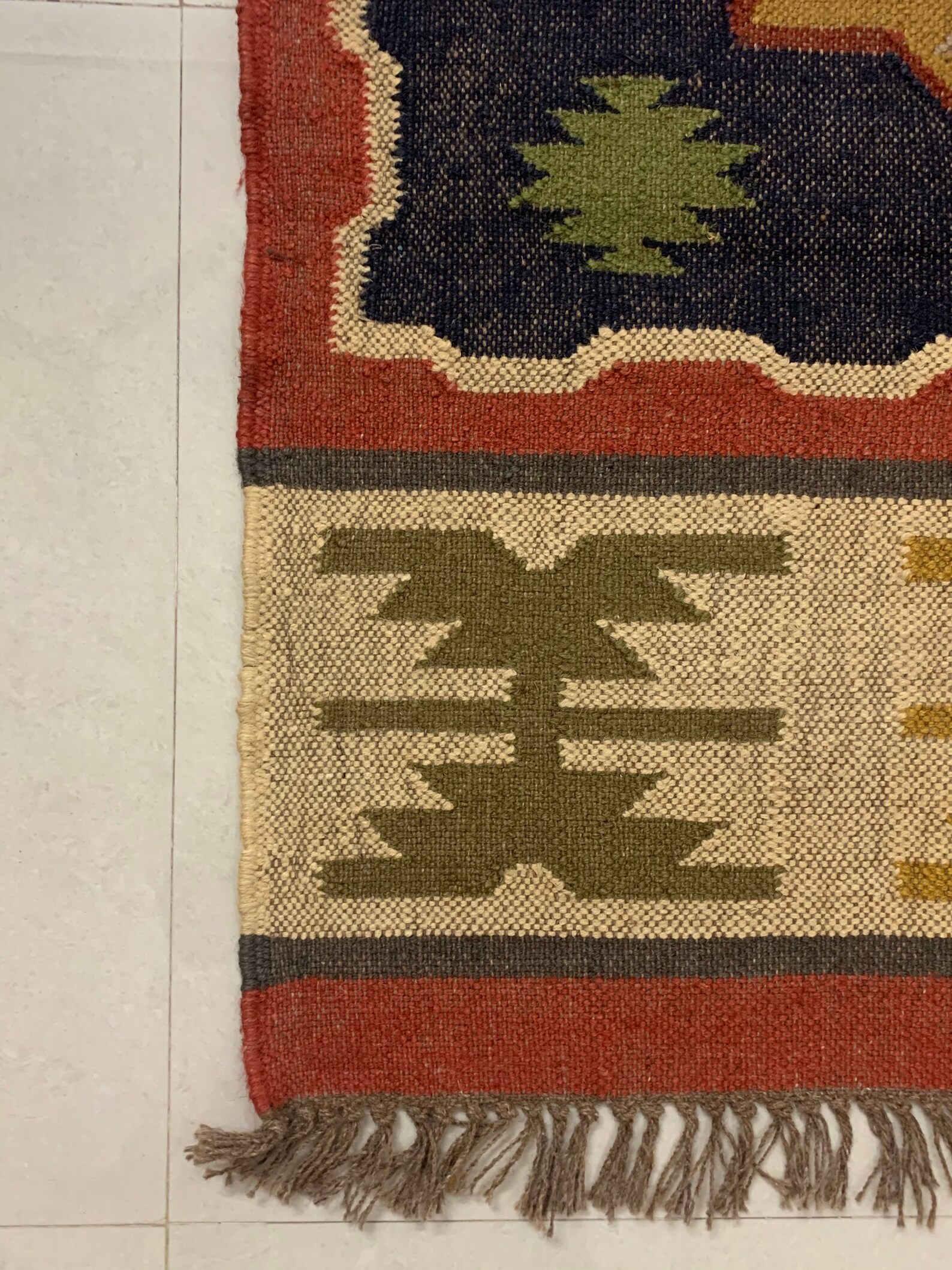 Handmade Wool Jute Rug Navajo Kilim Rug Aztec Rug Accent - Etsy