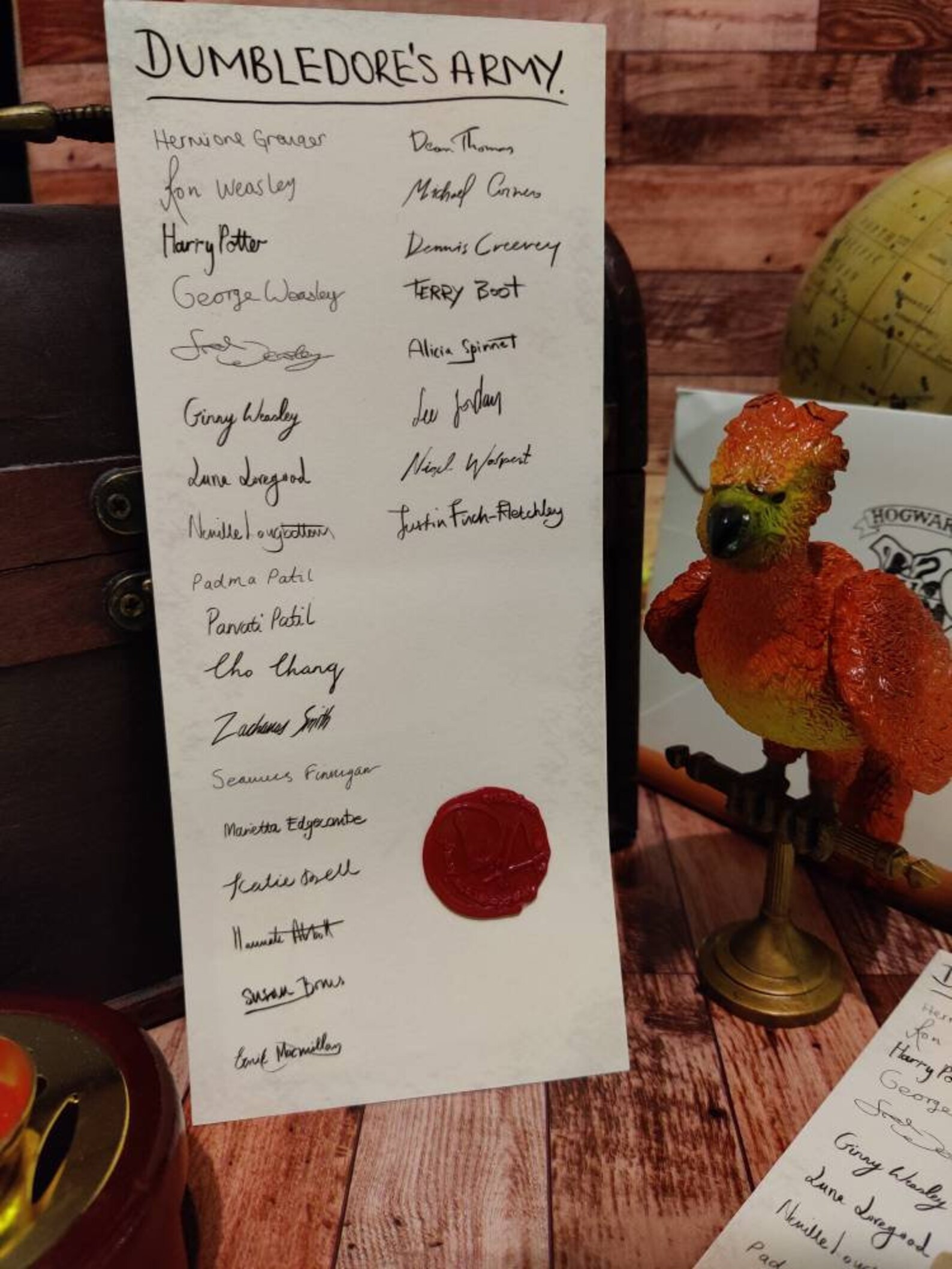 Dumbledore's army list | Etsy