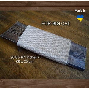 Cat scratcher - Floor cat furniture  - Reclaimed wood