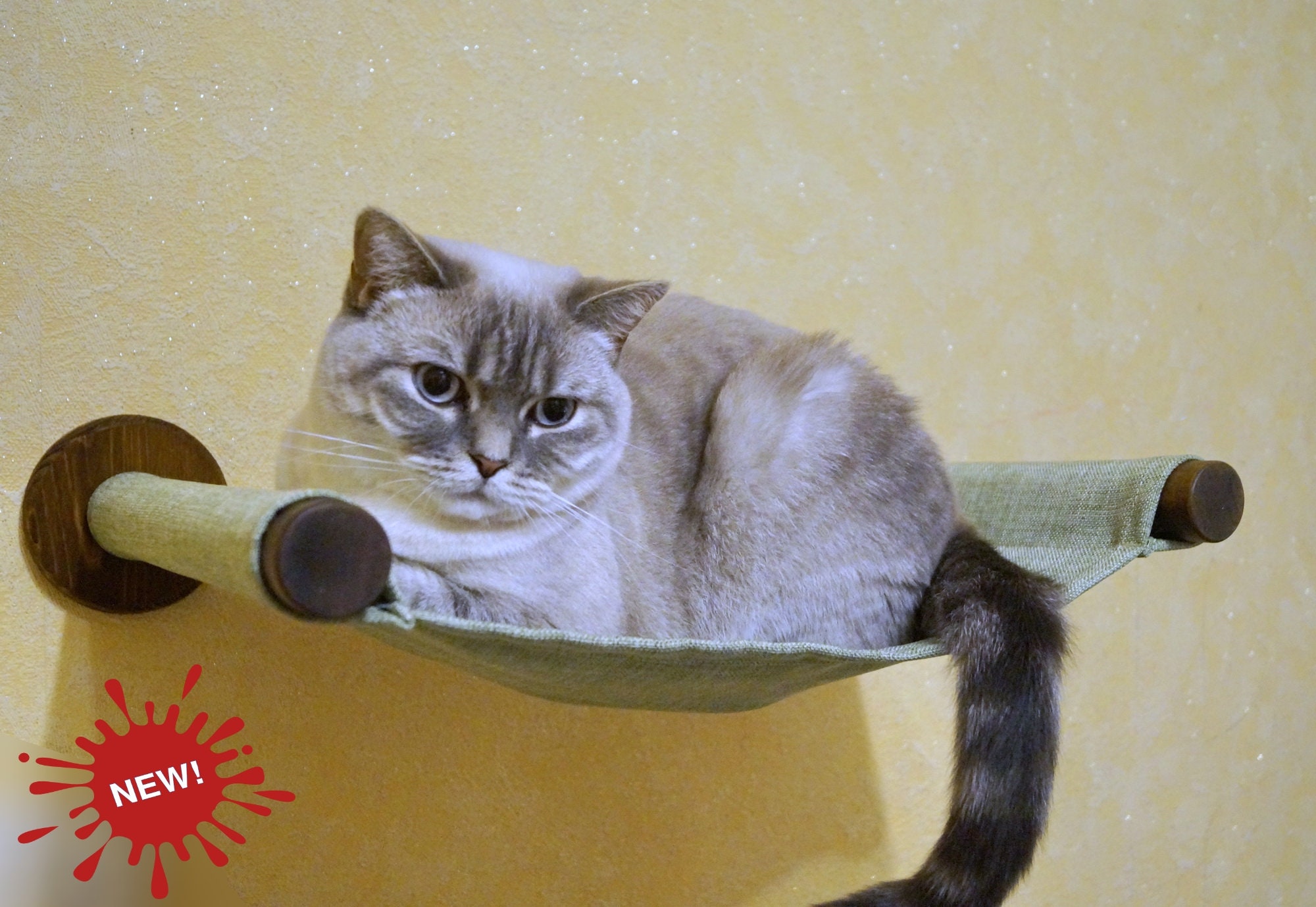 Katze Hängematte Wand montiert Cat Lounge Wand Katzenbett Etsy