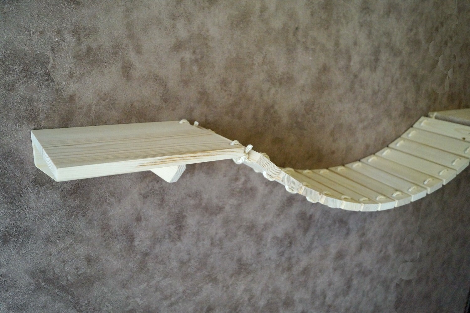 Wall mounted cat bridge from natural wood with Cat wall Etsy