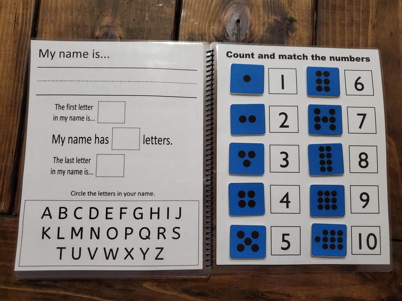 Preschool Activity Book Toddler Learning Book - Etsy