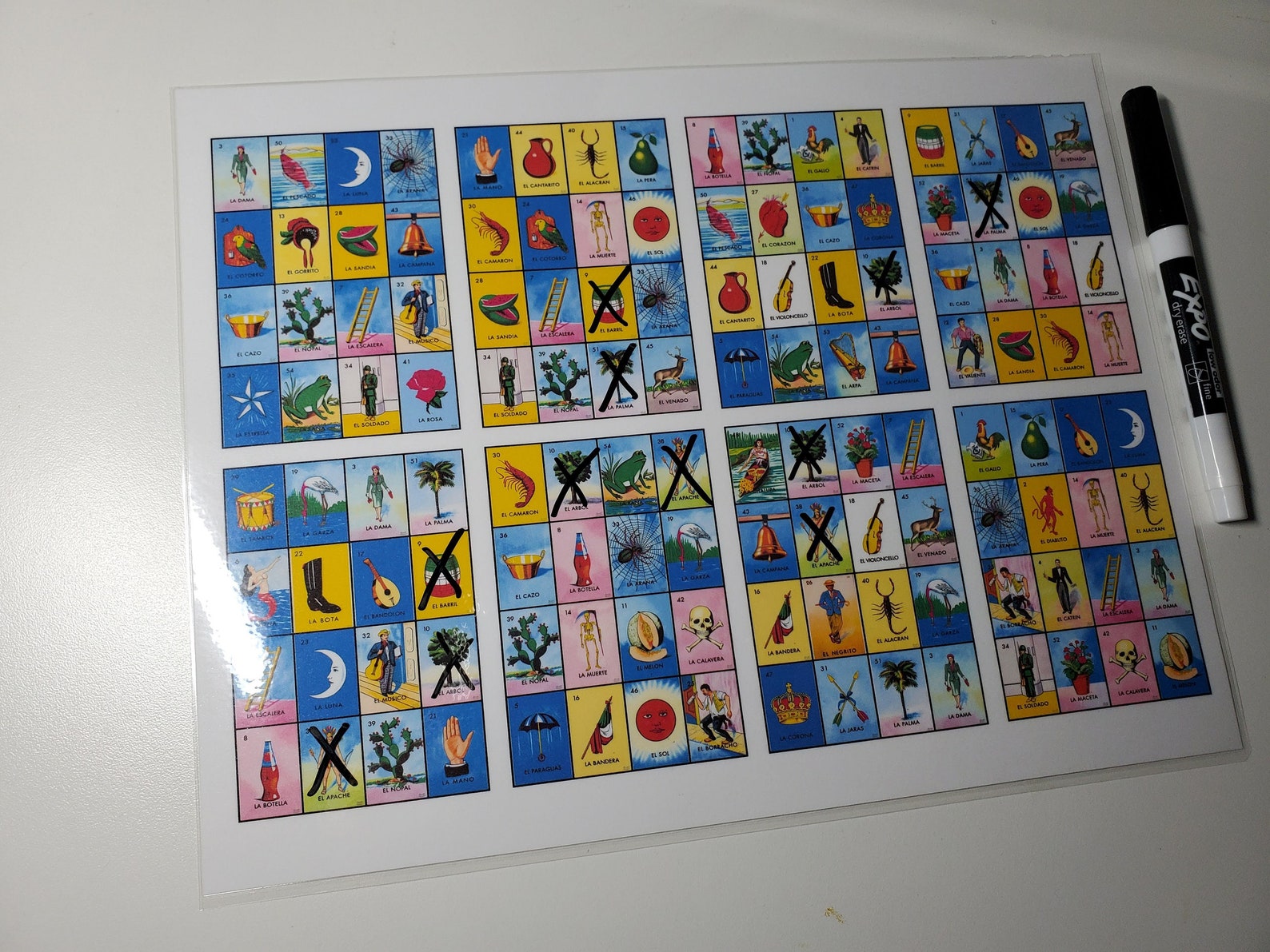 Single Laminated Loteria Playing Cards Etsy