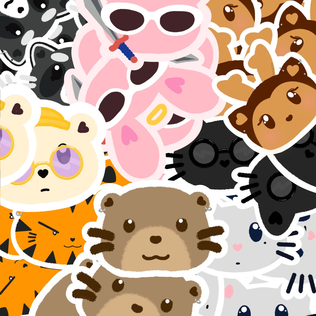 Svt Animal Stickers - Etsy