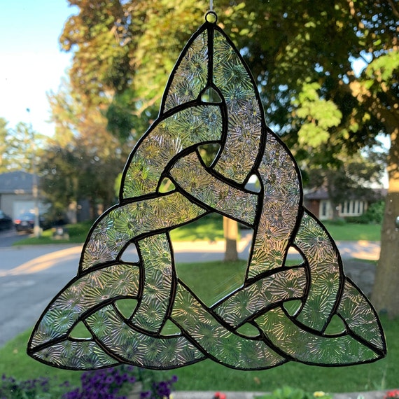 Celtic Knot Stained Glass Suncatcher