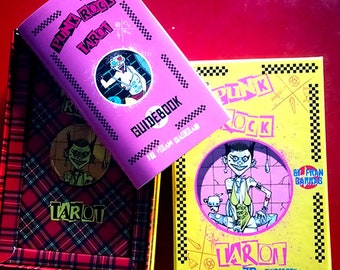 PUNK rock tarot deck - LUX BOX: 78 cards + guidebook. the arcana description & creative exercises. limited edition for collectors