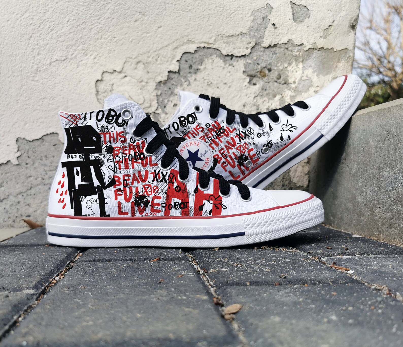 GRAFFITI Custom Converse Chuck Taylor All Star Custom Etsy