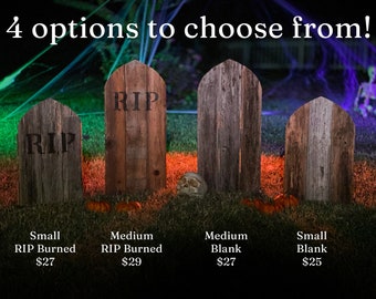 Gothic Point Wood Tombstone - Outdoor Decor - Halloween Yard Decoration
