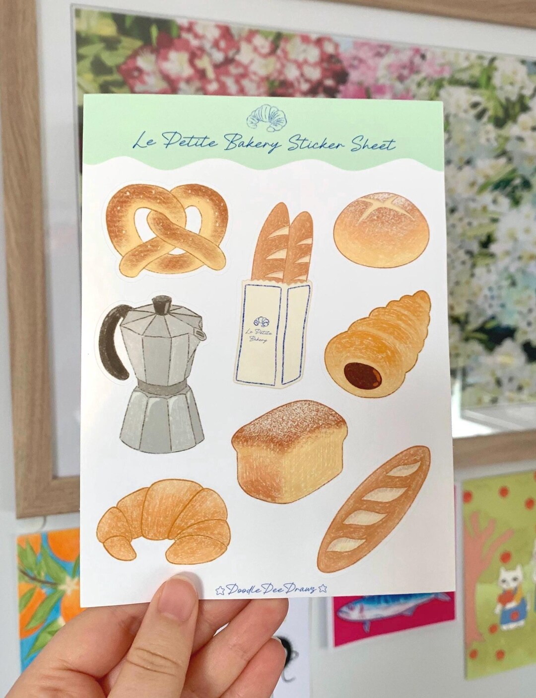 Bakery Sticker Sheet | Glossy | Original Illustrations | 8 Designs - Etsy