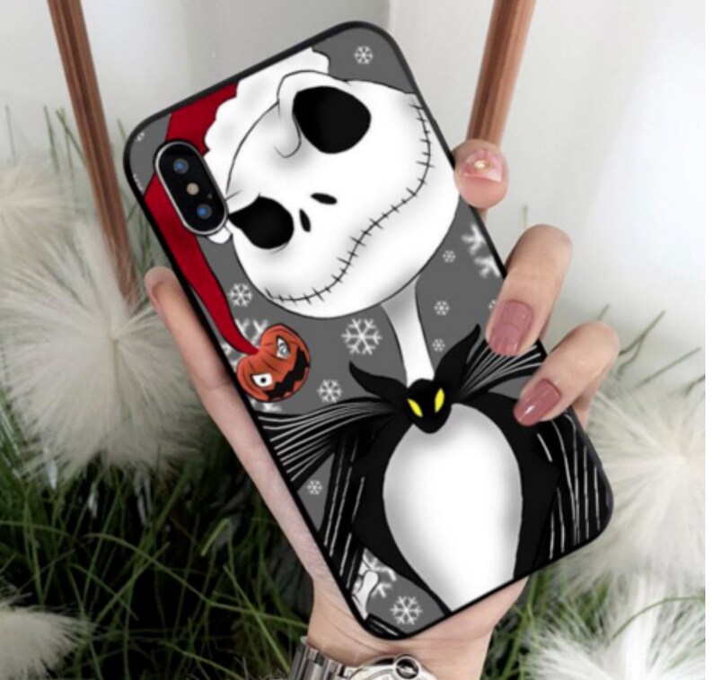 Jack Skellington Iphone Case Holiday Iphone Case Halloween Etsy