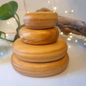 Wooden stacking pebbles,small world play, wooden toy,gift idea,  building blocks,curiosity, baby shower, nursery decor, treasure basket