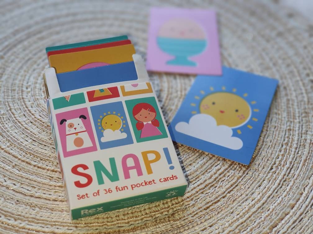 Snap card game deck of cards educational Montessori gift Etsy