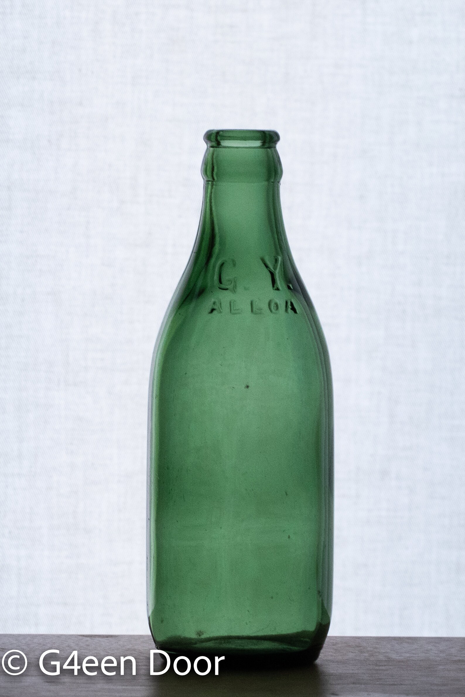 3 Vintage and Antique Green Glass Beer/soda Bottles Etsy UK