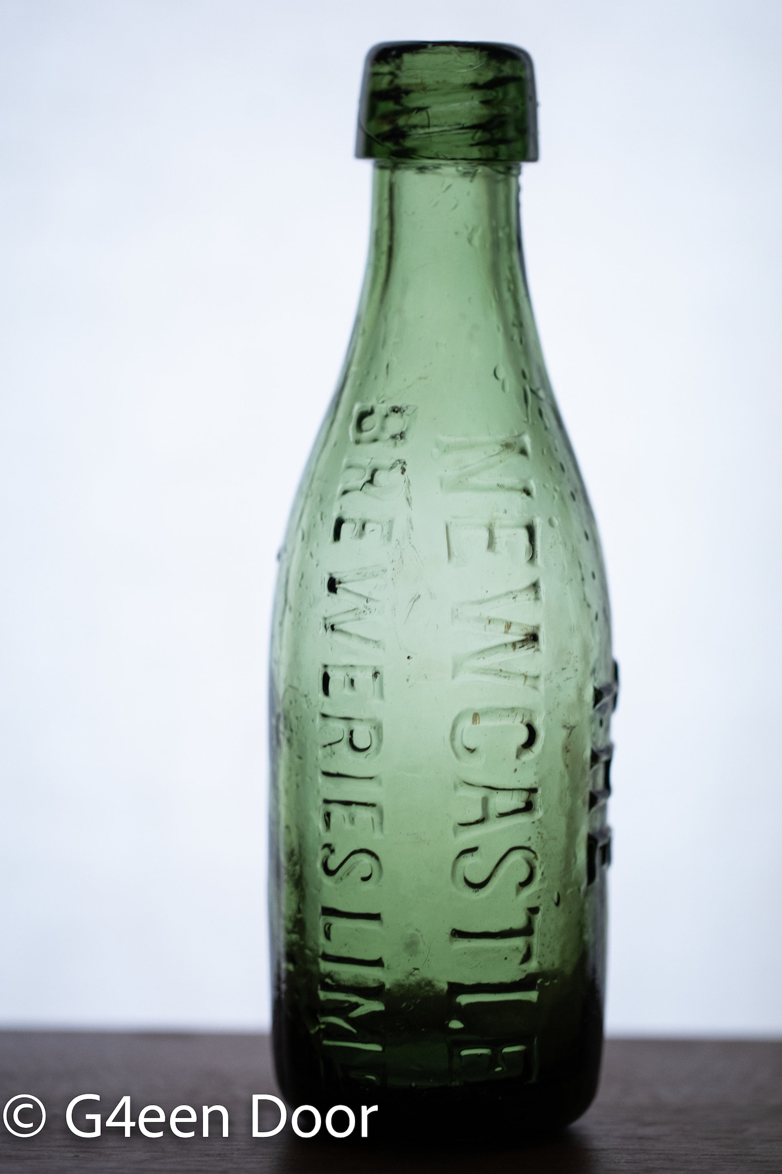 3 Vintage and Antique Green Glass Beer/soda Bottles Etsy UK