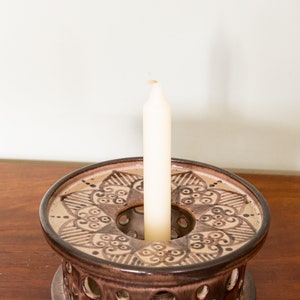 Vintage Candle Holder -Mid Century Danish Studio Pottery