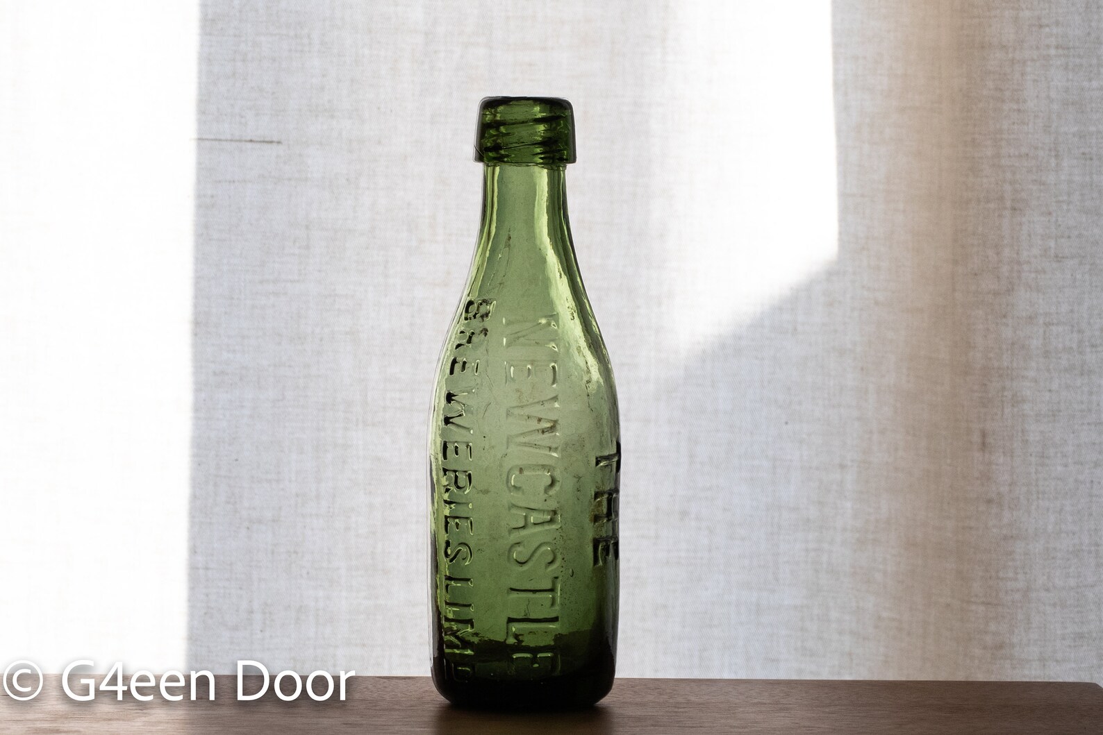 3 Vintage and Antique Green Glass Beer/soda Bottles Etsy UK