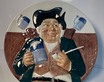 Vintage Davenport Pottery “Jack Tar” Limited Edition Toby Plate #9559A – Douglas V. Tootle – Gladstone Pottery Museum England