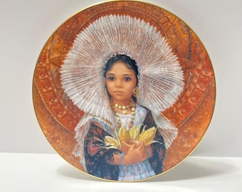 Brenda Burke “Magdalena” Collector Plate – Festival Children of the World Series – Doulton International Decorative Plate