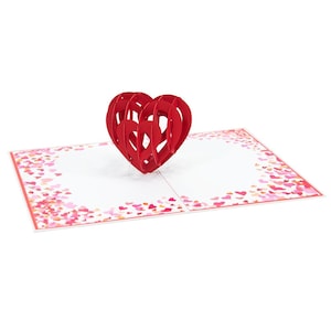 Heart Pop Up Card | Sending love Greeting Card | Wedding Pop up card | Girlfriend card | Wife’s card | Couple card