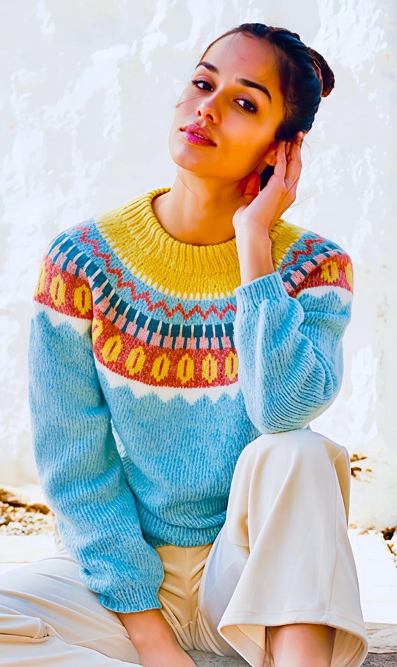 Top Down Tricoter Un Pull Islandais Femme Islande Tricot Pull