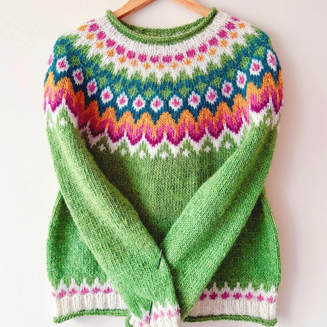Riddari Icelandic Wool Sweater Norwegian Hand Knit Lettlopi Lopapeysa riddari-icelandic-wool-sweater-norwegian-hand-knit-lettlopi-lopapeysa