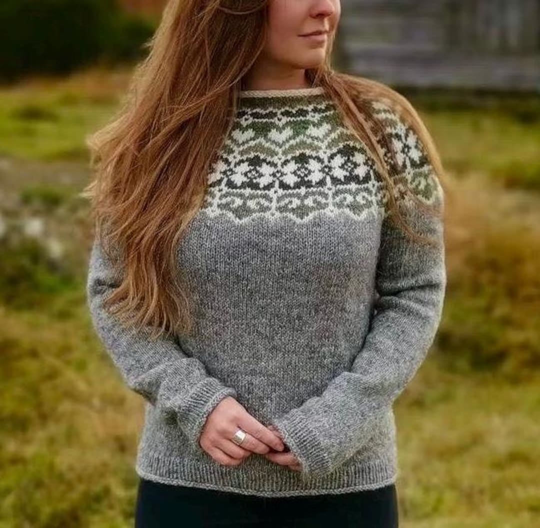 Norweger Pullover Stricken Islandpullover Handgestrickt Kaufen