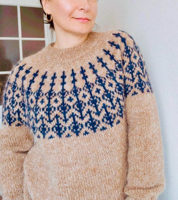 IJslandse trui mei herfst Womens wol Fair Isle trui Lopapeysa