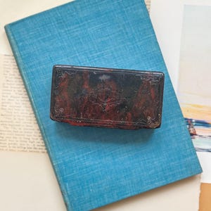 Antique Snuff Box Tobacianna Memorabilia Antique Laquered Snuff Box Collectible Boxes Miniature Snuff Boxes