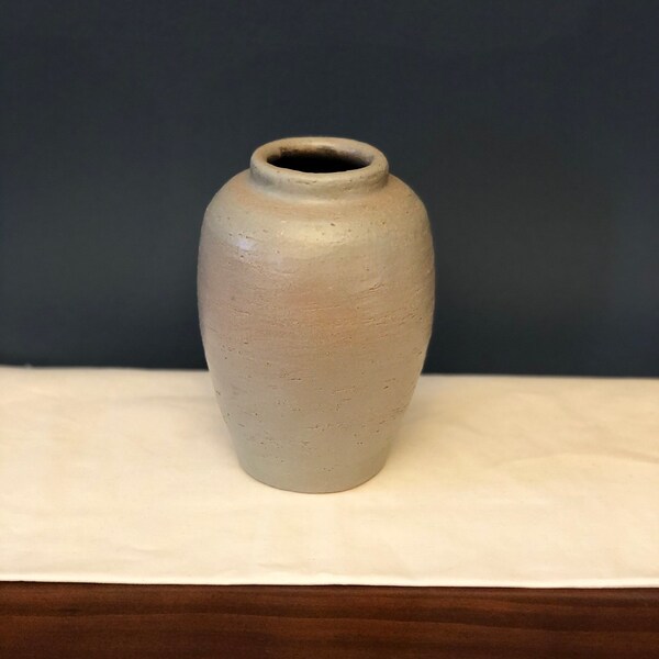 Vintage Handmade pottery vase- ME Harris 1965, Vintage Pottery Signed by Maker, Vases, Collectible Pottery