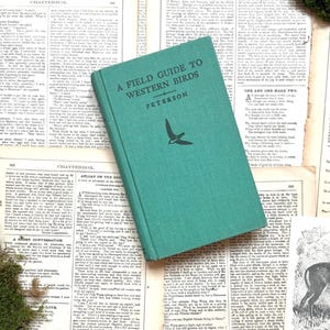 Field Guide to Western Birds Vintage Bird Book 1961 Copy Peterson Field Guides