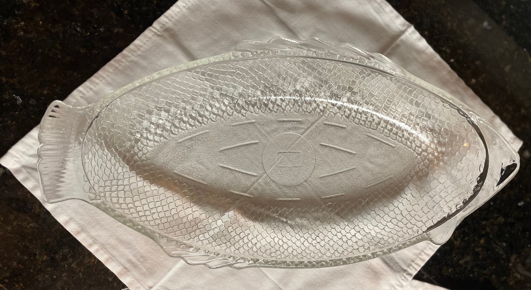 Vintage Fish Shaped Glass Bake Dish Glasbake 4141 USA Vintage Dishes