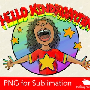 Kindergarten Squad PNG Image, Back to School Design, Sublimation Designs Downloads, PNG File