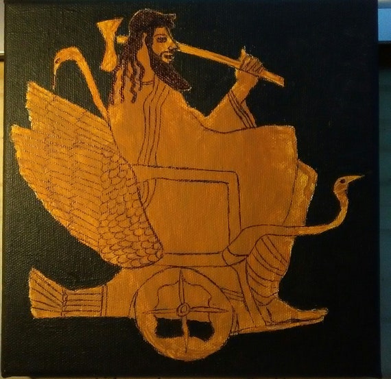 Hephaestus Ancient Greek Olympian God Arts Crafts Vase Painting Ceramic