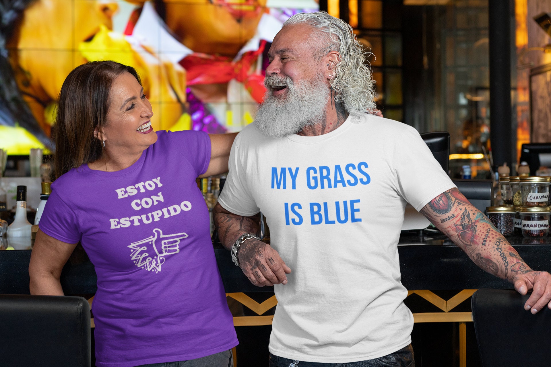 I'm With Stupid / Spanish T Shirt Hand Screenprinted Etsy