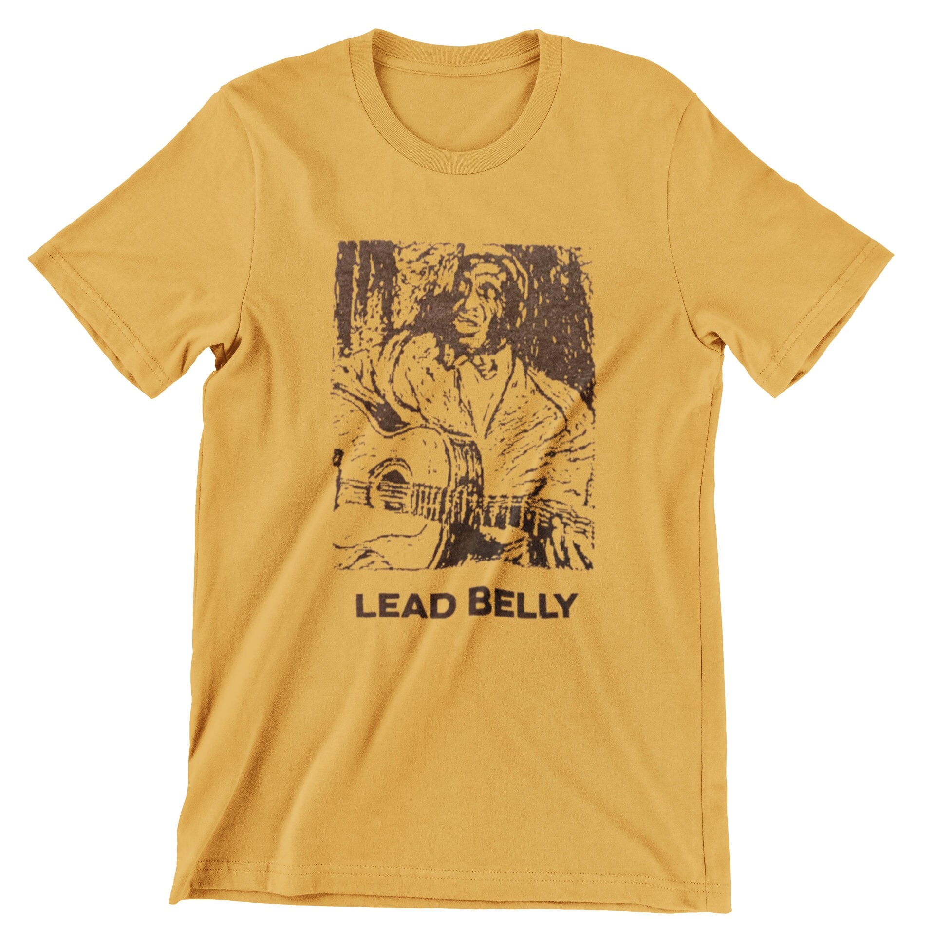 Lead Belly T Shirt / Vintage Style / Blues Guitar / Hand Etsy