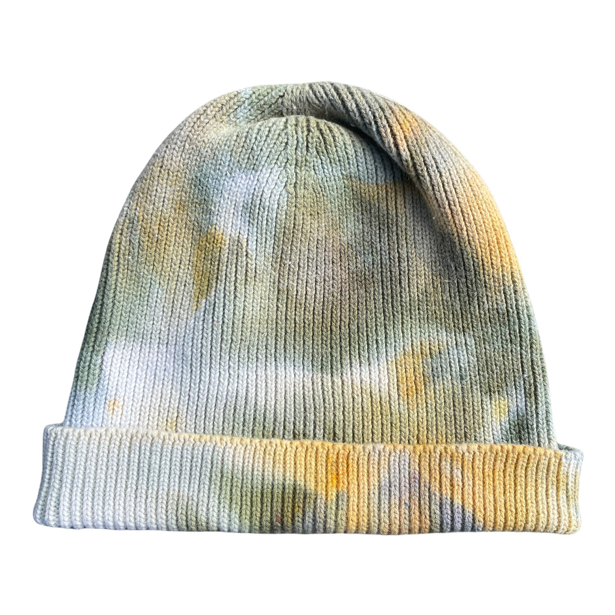 Hand made Brown Tie-Dye Cuffed Beanie Tie-dye beanie — SugarTop Buddery main image 3