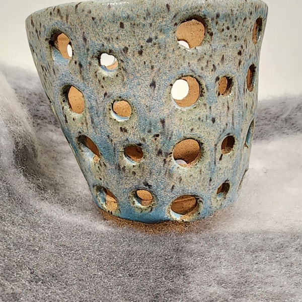 Pot with drainage holes for orchids