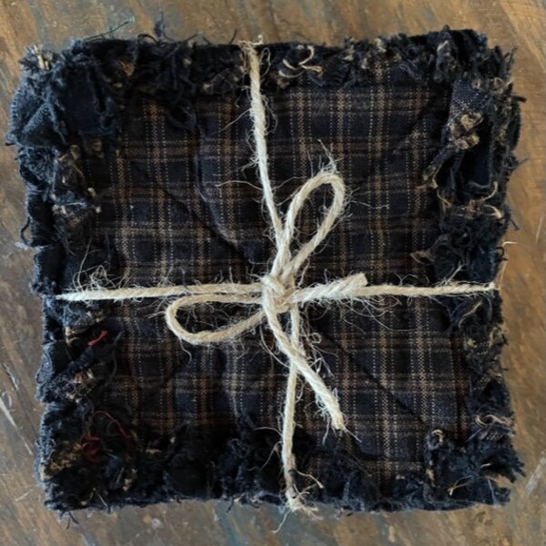 Homespun Mug Rugs - Etsy