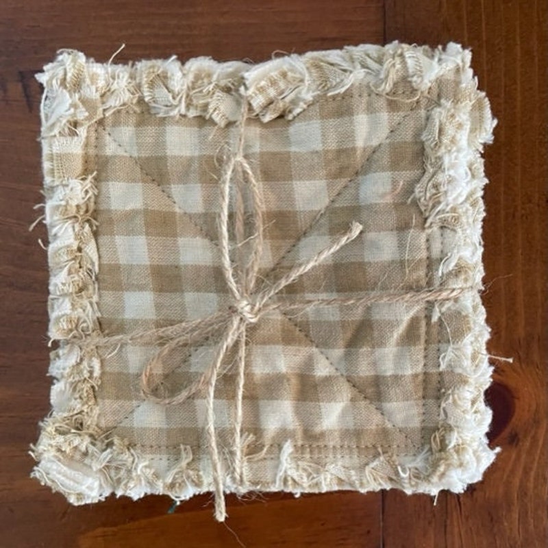 Homespun Mug Rugs - Etsy