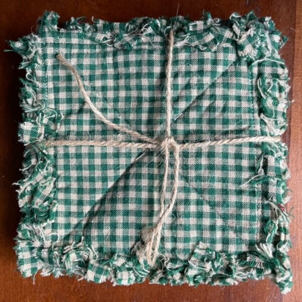 Homespun Mug Rugs - Etsy