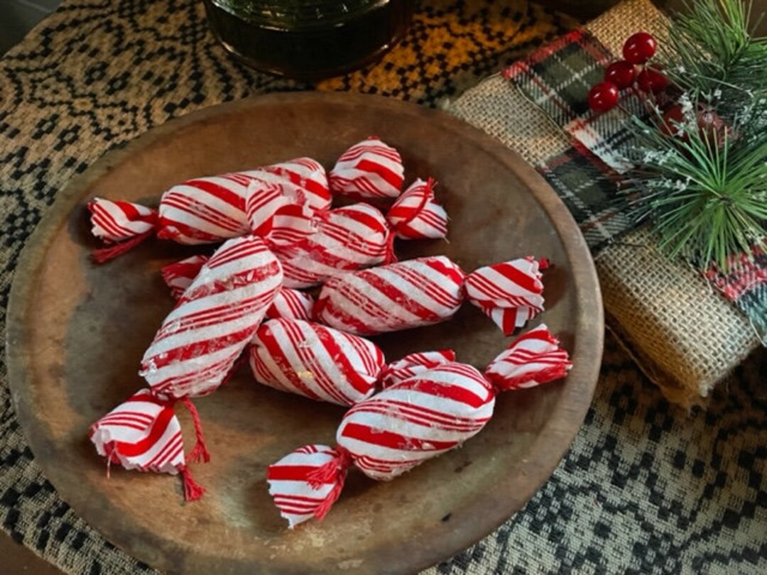 Peppermint Candy Bowl Fillers / Holiday Bowl Filler / Etsy