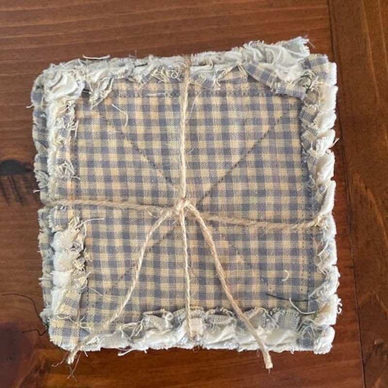 Homespun Mug Rugs - Etsy