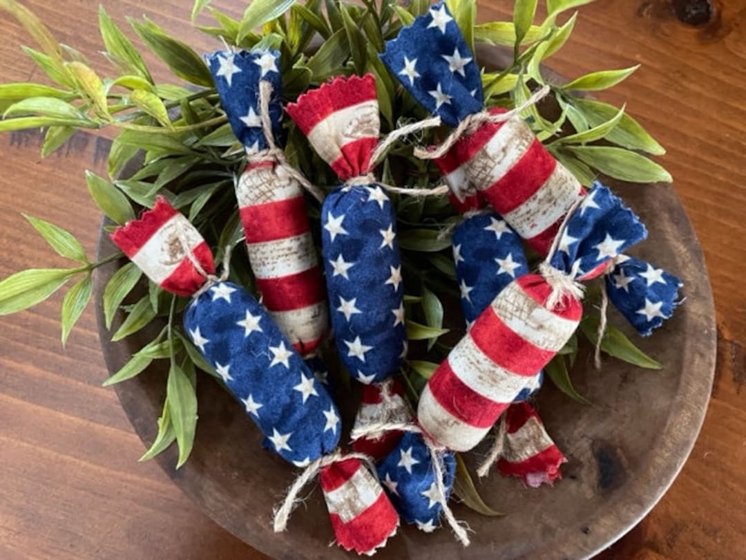 Stars & Stripes Candy Bowl Fillers / Holiday Bowl Filler / July 4th